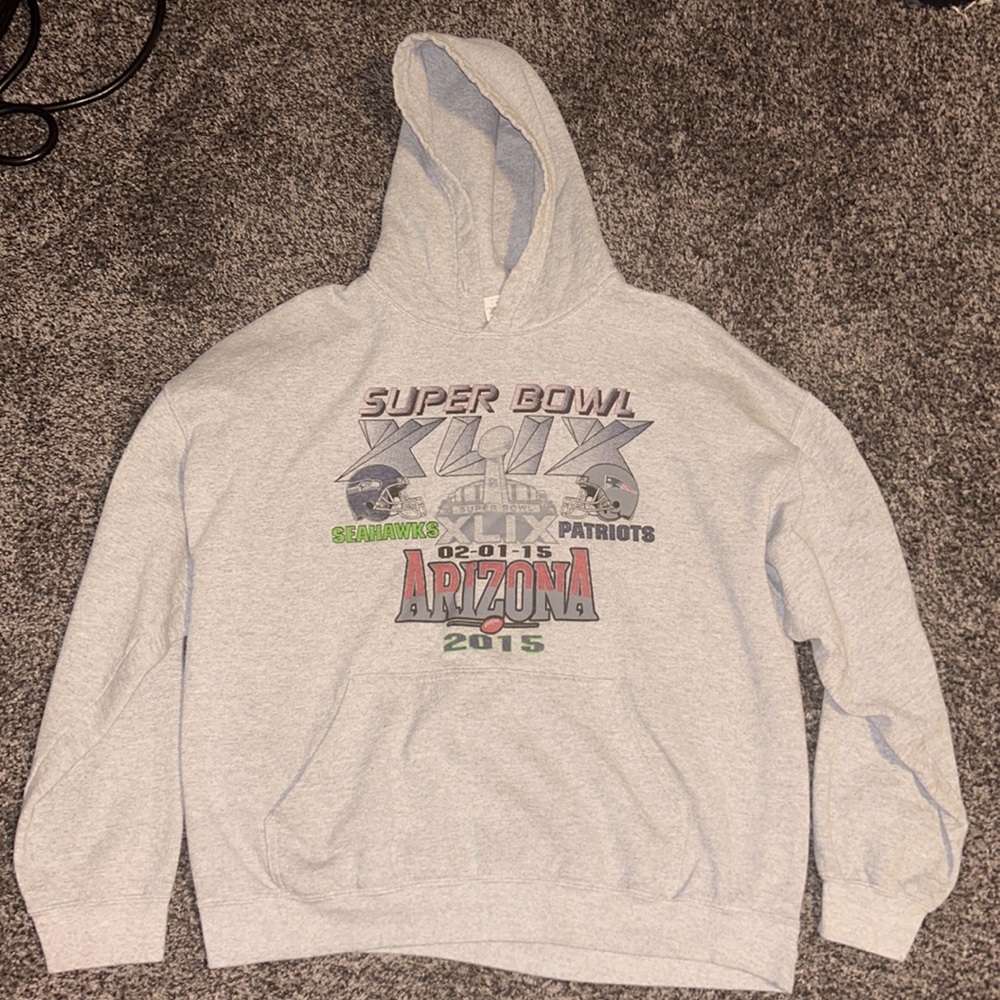 2015 Superbowl, Seahawks & Patriots in Arizona XL hoodie